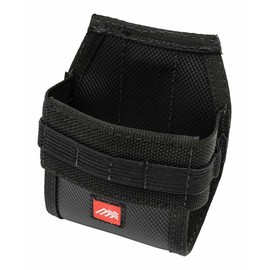 Diamondback Easy-Release Tape Holster - Large | Fits 35' Tape Measure | 8 Elastic Pockets for Tools | Durable Nylon with Quick-Access Bottom | Heavy-Duty 2" Spring Steel Clip | Black