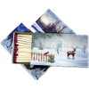 jameitop® Winter Wonderland XL Matchboxes, 10 cm with Snow Design