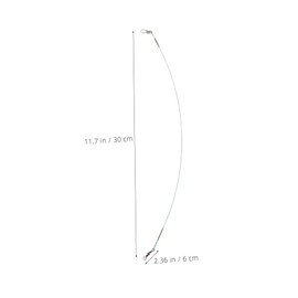 Gatuida 1 Set Professional Steel Fishing Leaders Bite Wire Traces with Swivels for Saltwater Fishing Pack Various Lengths Durable and Strong for Lure Rigging