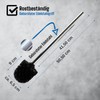 Daloual - 10 x Replacement Toilet Brush Head Black Diameter