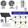 Stright Solar String Lights for Outside 120FT with Remote Control