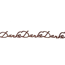 'Seklebo "Thank You – Brown – 25 mm – 20 m – approx. 175 Pieces 97015 55