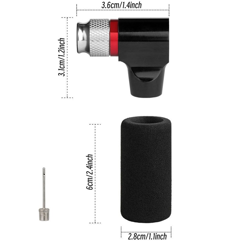 CO2 Bicycle Pump Inflator Compatible with Presta/Schrader, Bicycle Tyre Pump