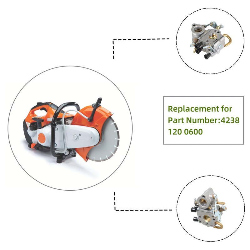ALL-CARB Carburetor Kit Replacement for Stihl TS410 TS420 Concrete Cut
