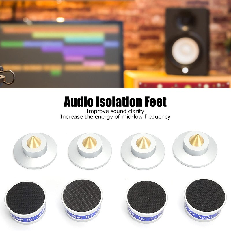 Dpofirs 4 *Isolation Feet Pad, Turntable Audio Isolation Pad Spikes,