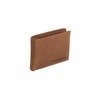 Enzo Cognac Leather Wallet, Cognac, ID pocket