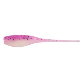Bobby Garland Mo' Glo 2-Inch Baby Shad Glow-in-the-Dark Soft Plastic Fishing Lure, 18 per Pack, Pink Phantom