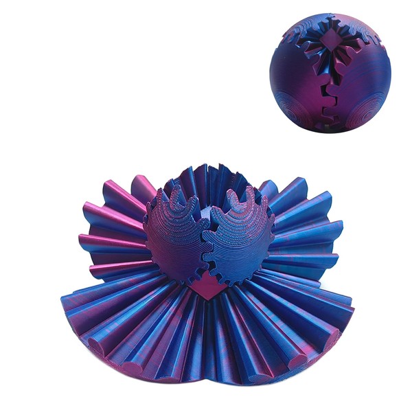 3D Printed Gear Ball Experience - Fascinating Gear Sphere Fidget