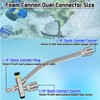 Pressure Washer Foam Cannon with Dual-Connector Tool, Pressure Washer Foam