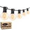 60FT Outdoor String Lights Waterproof, Bright 2700K LED Patio Lights