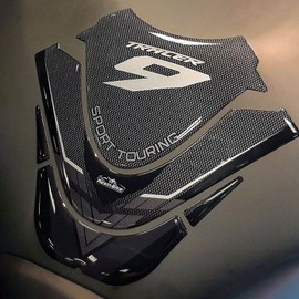 Resin Bike Motorcycle 3D Stickers Compatible with Yamaha Tracer 9 2021 Metallic Effect. Tank Protection from Bumps and Scratches. Resin Stickers for Motorcycle Tank - Gadget Moto