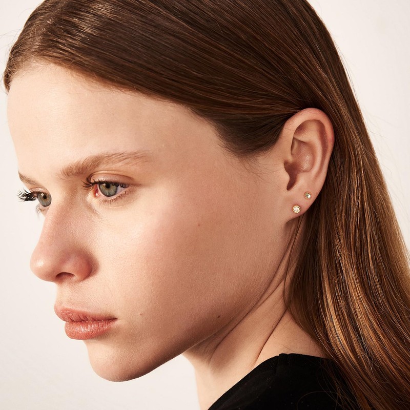 Gold Hoops Earrings for Women Tiny Gold Stud Earrings Small