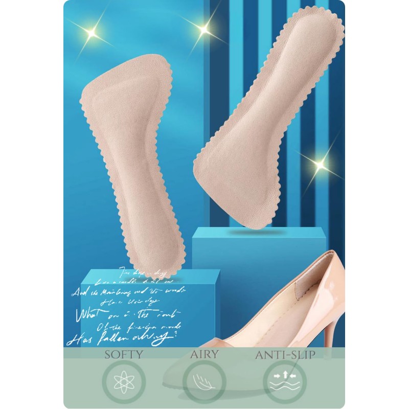 Women's Insoles, Insoles, 2 Colors, Value Set, Cushioned, Soft, Washable,
