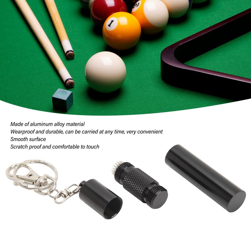 Cue Tip Pricker Tool with Key Chain 6063 Aluminum Prick