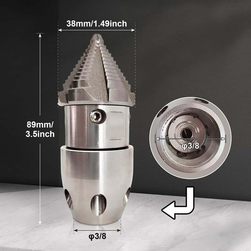 Synpinya Sewer Jetter Nozzle Cleaning Nozzle Universal 3/8 Quick Connector