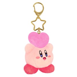 Sangei Boeki Kirby Plush Toy Mini Mofu Mascot Key Holder Friends Heart Throw