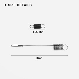 EVGW 699056 Governor Spring 790849 Air Vane Spring Replacement Part Fit for B&S Engines, Carburator Springs Fit for Toro Craftsman Troy Bilt B&S Lawn Mowers, Fix The Choke on Lawnmower