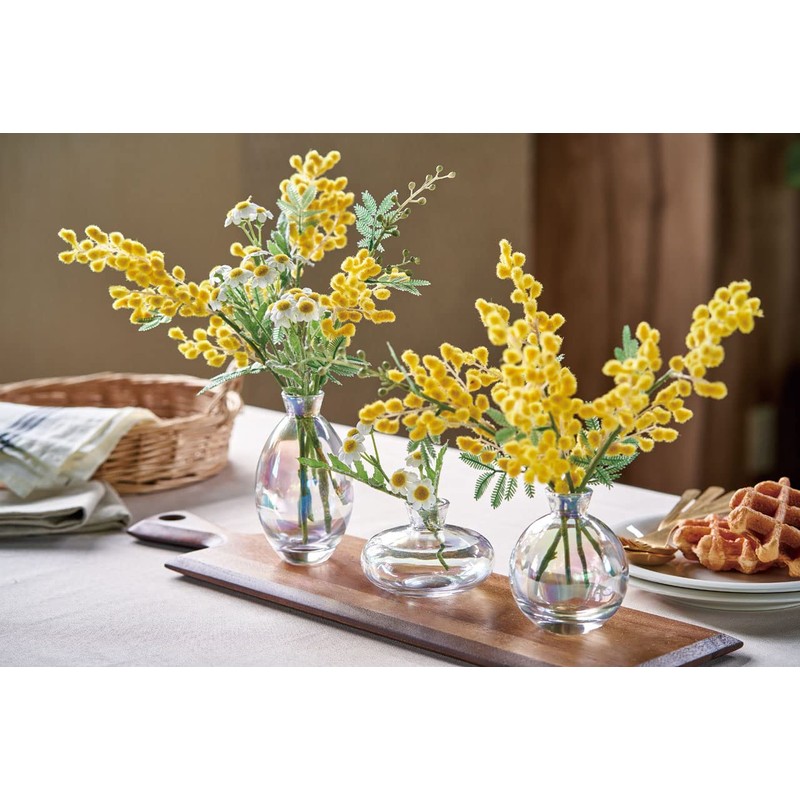 Tokyodo FM002193-zzz Artificial Flowers MAGIQ Bright Mimosa Yellow L 16.5