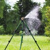 Biswing Impact Sprinkler Head on Tripod Base, Heavy Duty Lawn