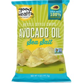 Good Health Avocado Oil Kettle Style Chips with Sea Salt 5 oz. Bag (3 Bags)