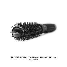 Gamma+ Professionelle Thermo-Haarbürste aus Turmalin-Keramik, rutschfester Griff, leicht, Durchmesser (25 mm)