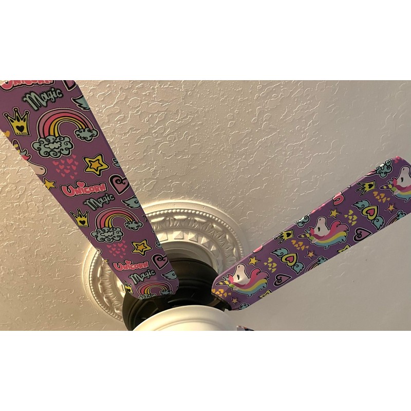Unicorn Magic Ceiling Fan Blade Covers