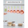 Joyhill Copper Measuring Cups and Spoons Set of 10 Piece,