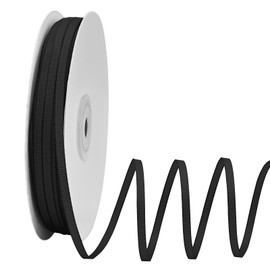 Ribreeze 1/8 inch Black Grosgrain Ribbon 100 Yards for Gift Wrapping Weddings DIY Floral Decor Sewing & More