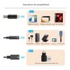 Gitifo Adaptador USB C a 3.5mm y USB 3.0 para