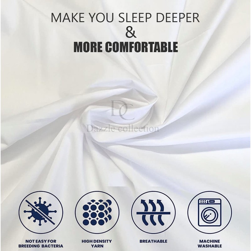 Dazzle Collection®100% Egyptian Cotton Sheet 200 Thread Count Bed Flat