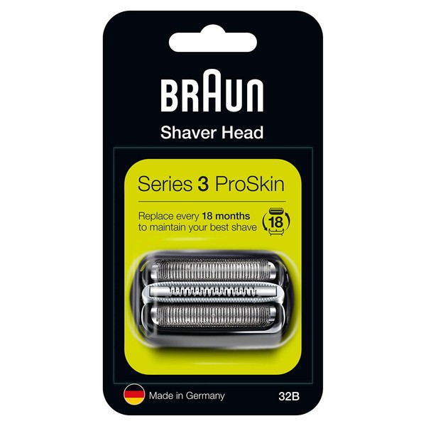 Braun Razor Replacement Foil & Cutter Cassette 32B Series 3 320 330 340 350CC Black Shaving Heads