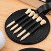 Golf Teg Sets Tees OrganizerLeather Golf tee Holder Hooks to
