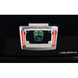 Ciro Lighted License Plate Frame Holder for Tri Glide® (Chrome)