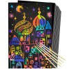 50pcs Rainbow Scratch Mini Art Notes Magic Scratch Paper Note