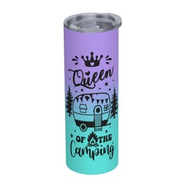 Ukoxrxh Beach Tumbler Summer Tumbler Vacation Travel Mug Travel Cup Vacation Tumblers Gifts Camping Queen Trip Cup Beach Cups Cruise Tumblers With Straw 20oz Stainless Gifts