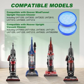 304087001 Vacuum Filters for Hoover Windtunnel Vacuum UH71250, UH71255, UH72600, UH71230, UH70825, UH72630, UH72625, UH70832, UH70820, UH70830, UH70800-2 Pack