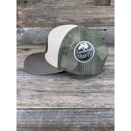 Savannah Moss Co Sun, Wave, Sun Leather Patch Trucker Hat