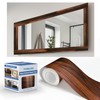 TIANLDD 27 FT Wood Grain Wallpaper Border, Removable Waterproof Mirror