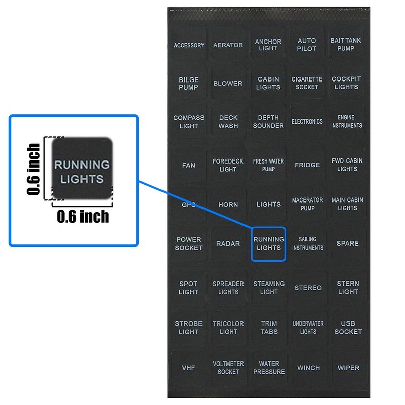BUNKER INDUST Set of 2 Decal Sticker Label Sheet for