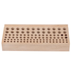 98 Holes Leather Craft Tool Wood Rack Wooden Punch Tool Stand Holder Organizer