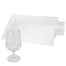 100 Pack 7.5”x 12" Foam Wrap Cushion Pouches (0.75mmThickness), Extra 5 Pack Fragile Stickers Labels(60 pcs) - Protect Dishes, Glasses, Porcelain & Fragile Items, for Moving, Packing by ZMYBCPACK