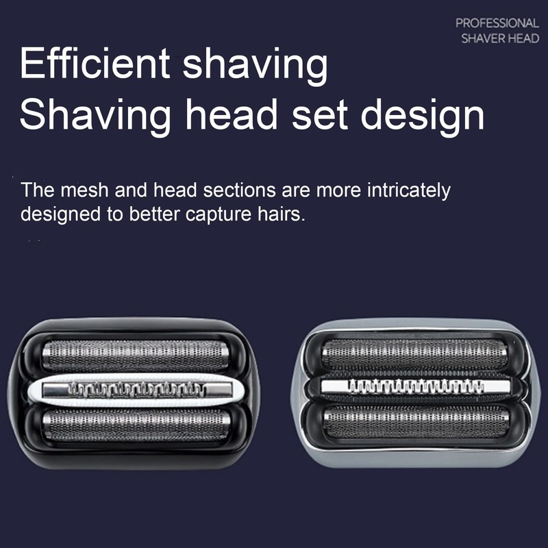 Replacement Shaving Heads, Compatible with All Braun Series 3 Shavers,