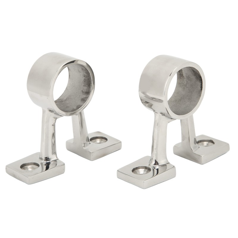2Pcs Marine Boat Hand Rail Fitting Center Support Bracket Stanchion