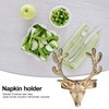 PRETYZOOM 4pcs Gold Christmas Deer Napkin Rings Holders for Wedding