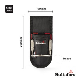 Hultafors Hammer & Tool Holder, Belt Holder for Small Tools, Robust Material with 1680 Denier, Sturdy Tool Holster, Compatible with Belts of up to 50 mm Wide, 592010