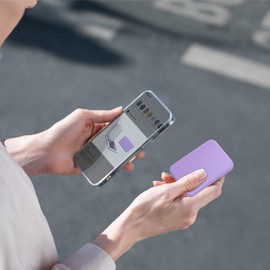 Kintion LED Pocket Mirror, Rechargeable 3 Color Lighting 1X/3X Magnification and Dimmable Compact Mirror, Portable Size Wallet Mirror, Lighted Travel Mirror for Women Gifts, Purple