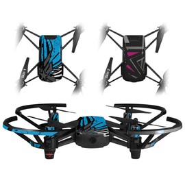 Skin Decal Wrap 2 Pack for DJI Ryze Tello Drone Baja 0040 Blue Medium Drone NOT Included