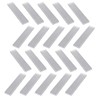 20Pcs Silver Aluminum Heatsink 100x20x6 mm / 4x0.8x0.2 Inch Heat