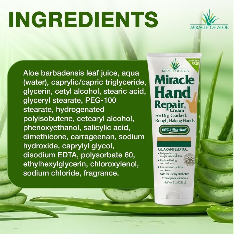 Miracle of Aloe 's Miracle Crema reparadora de manos