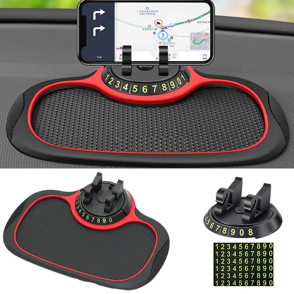 Panmall Multifunction Car Anti-Slip Mat Auto Phone Holder, Universal Multifunction
